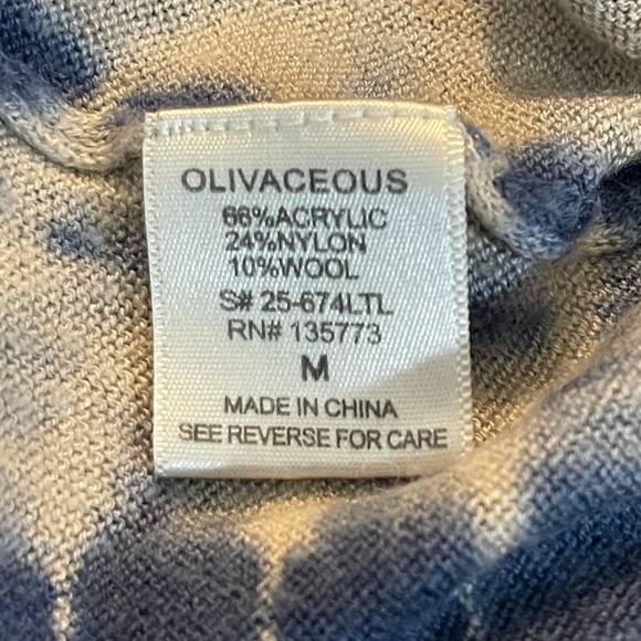 Olivaceous Navy Tie-Dye Long Sleeve Top - Picture 8 of 10